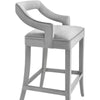 TOV Furniture Tiffany Grey Velvet Counter Stool