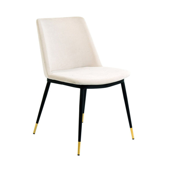 TOV Furniture Evora Velvet Chair - Silver Legs Set of 2