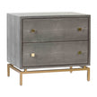 TOV Furniture Pesce Shagreen Nightstand