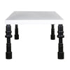 TOV Furniture Spindle White Lacquer Dining Table