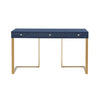 TOV Furniture Janie Blue Lacquer Desk