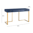 TOV Furniture Janie Blue Lacquer Desk