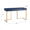 TOV Furniture Janie Blue Lacquer Desk