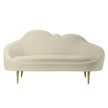 TOV Furniture Cloud Cream Velvet Settee