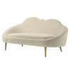 TOV Furniture Cloud Cream Velvet Settee