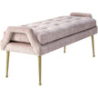 TOV Furniture Eileen Slub Velvet Bench