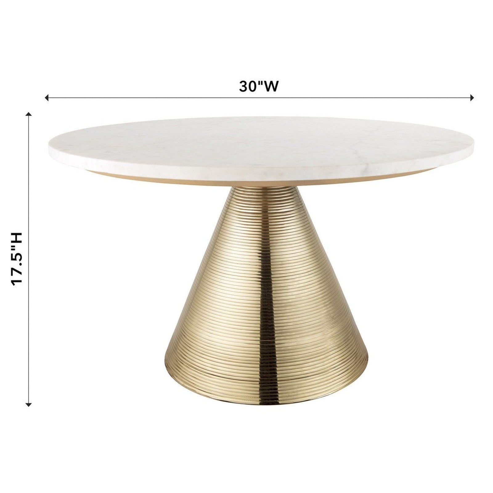 TOV Furniture Tempo Marble Cocktail Table