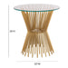 TOV Furniture Grace Glass Side Table by Inspire Me! Home Decor