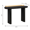 TOV Furniture Braden Black Console Table