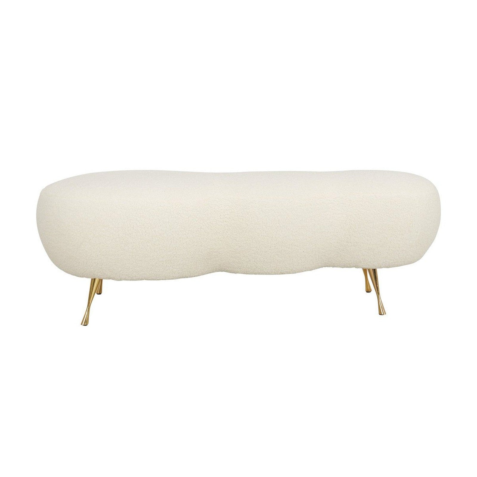 TOV Furniture Welsh Faux Sheepskin Bench