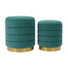 TOV Furniture Saturn Storage Ottomans - Set of 2