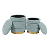 TOV Furniture Saturn Storage Ottomans - Set of 2