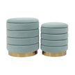 TOV Furniture Saturn Storage Ottomans - Set of 2