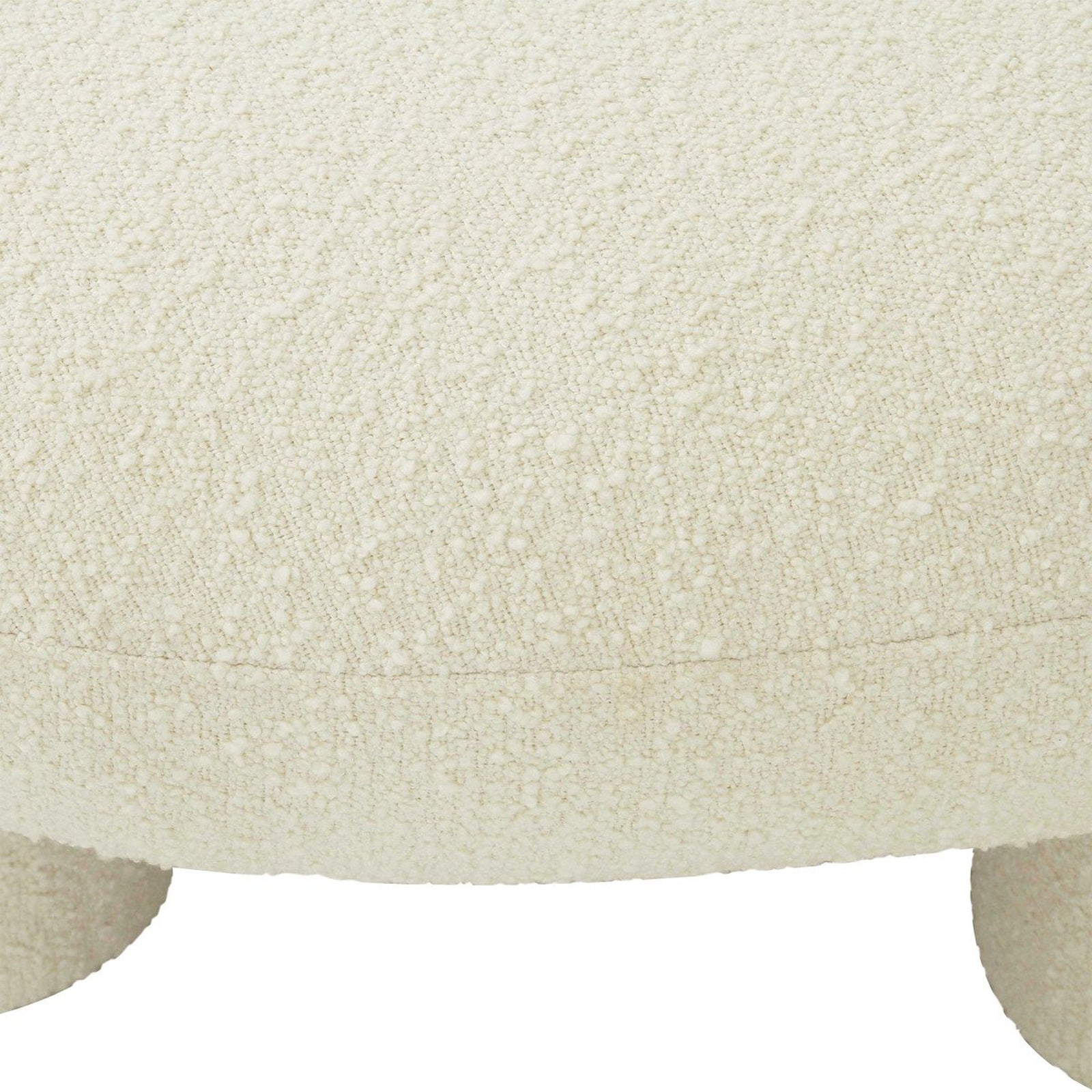 TOV Furniture Discus Boucle Ottoman