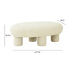 TOV Furniture Discus Boucle Ottoman