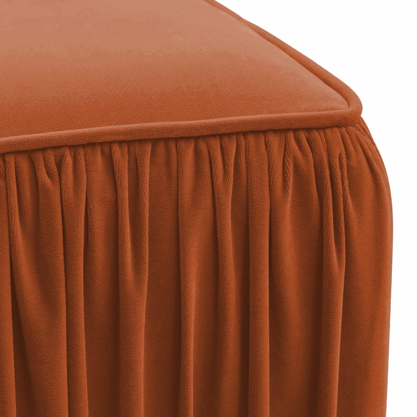 TOV Furniture Morgan Pleated Ottoman