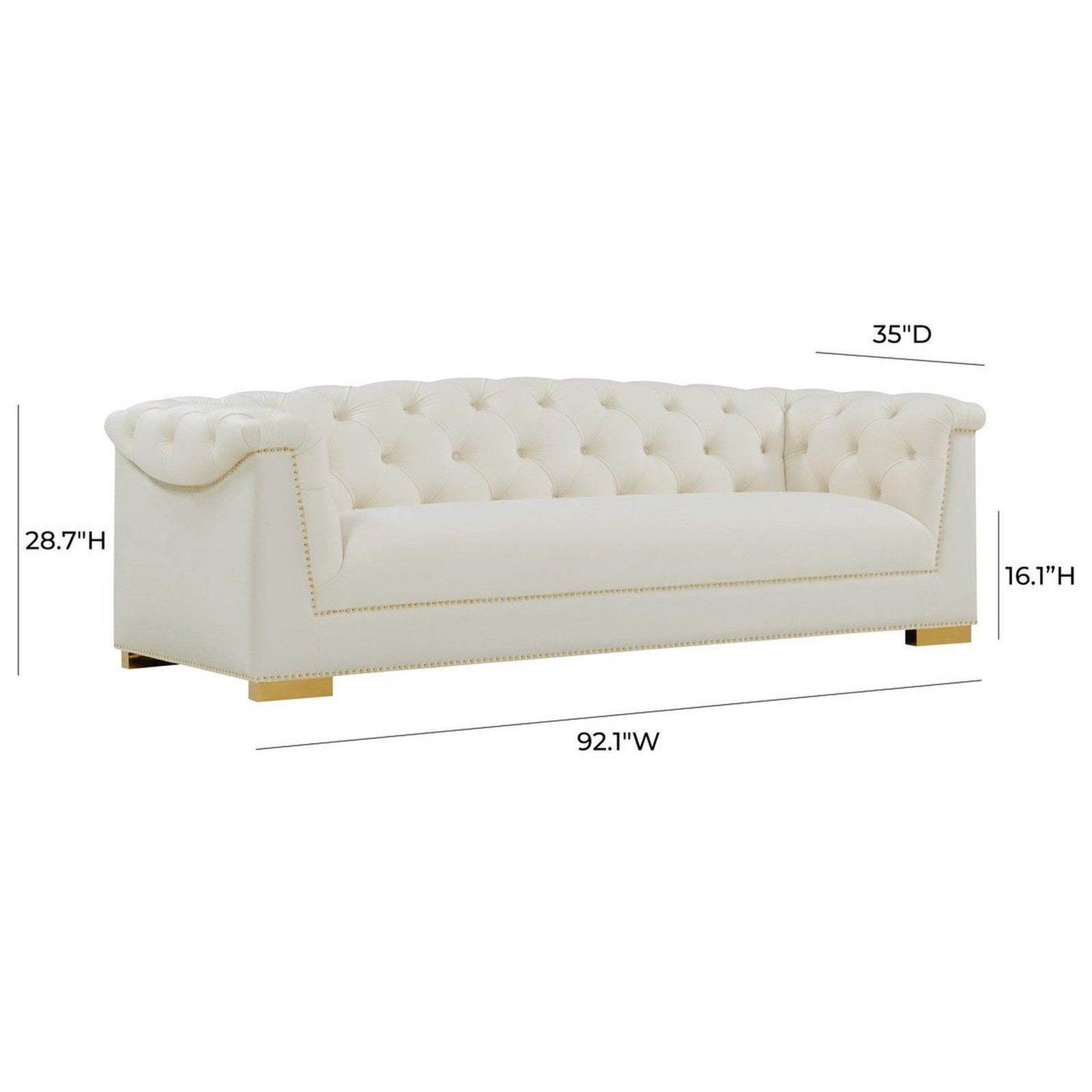 TOV Furniture Farah Velvet Sofa by Inspire Me! Home Decor