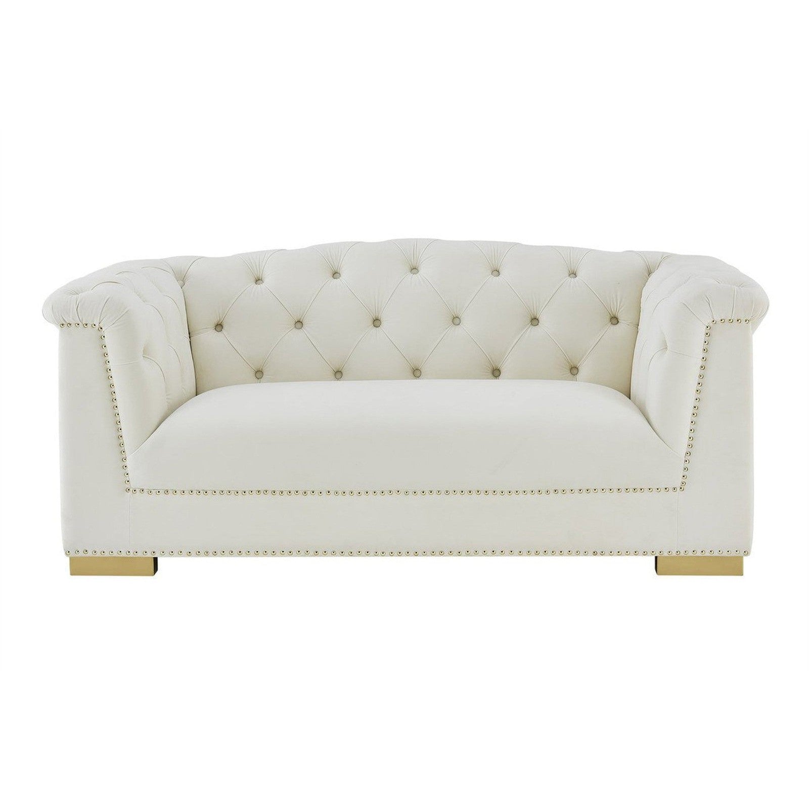 TOV Furniture Farah Velvet Loveseat by Inspire Me! Home Decor