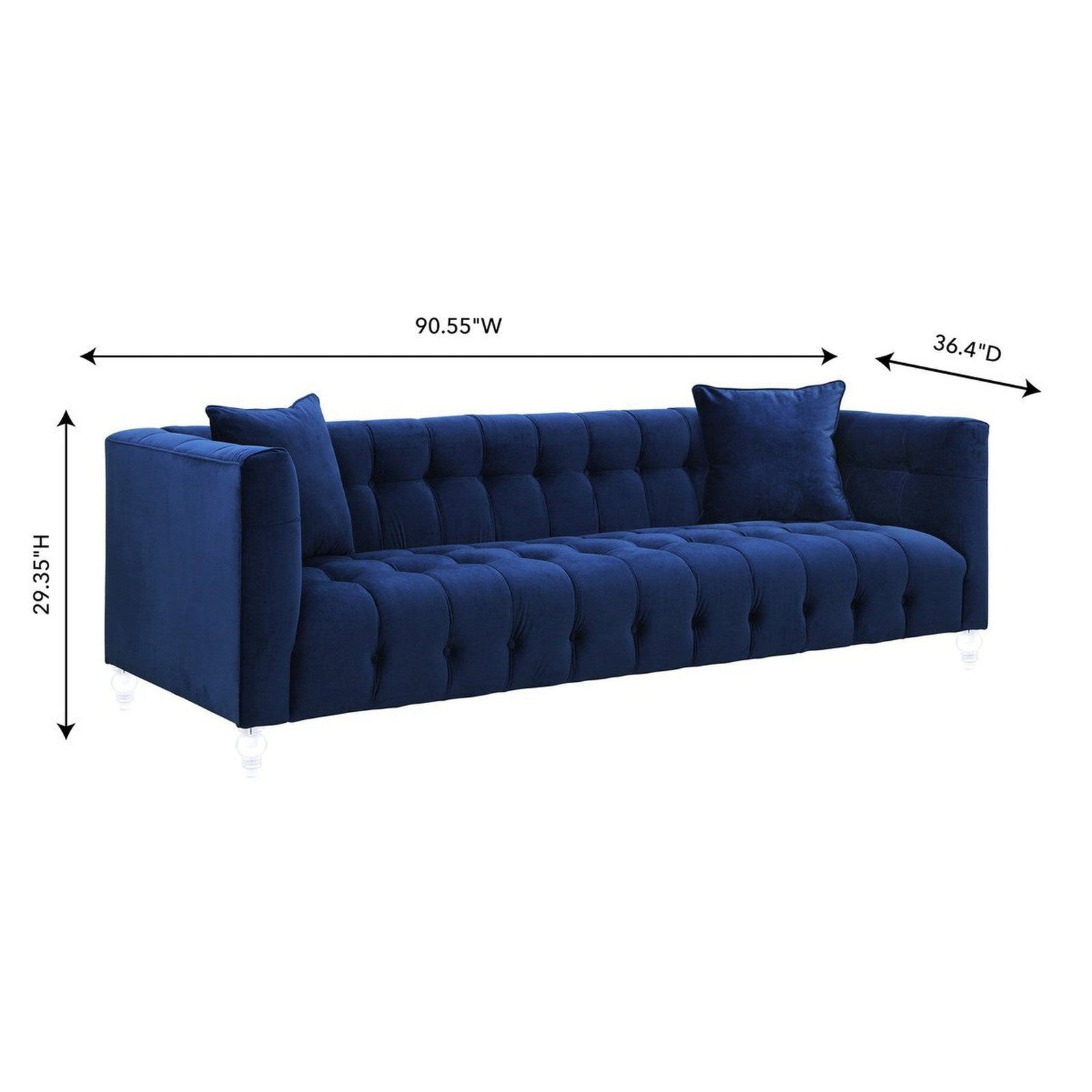 TOV Furniture Bea Velvet Sofa