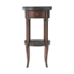 Theodore Alexander Walnut Circle Accent Table