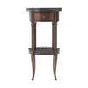 Theodore Alexander Walnut Circle Accent Table