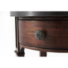 Theodore Alexander Walnut Circle Accent Table