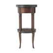 Theodore Alexander Walnut Circle Accent Table