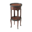 Theodore Alexander Walnut Circle Accent Table