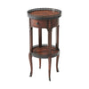 Theodore Alexander Walnut Circle Accent Table