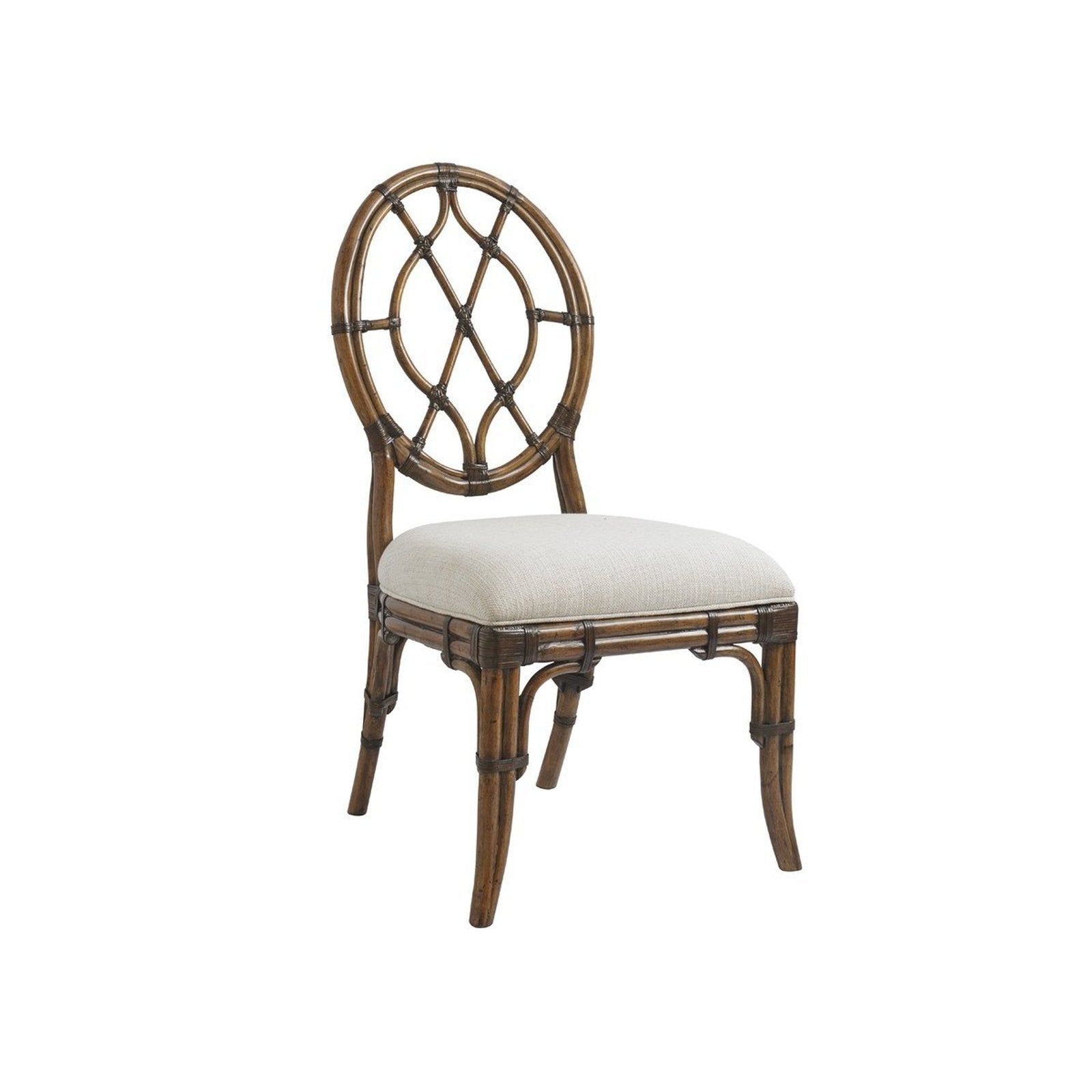 Tommy Bahama Home Bali Hai Cedar Key Oval Back Side Chair Customizable