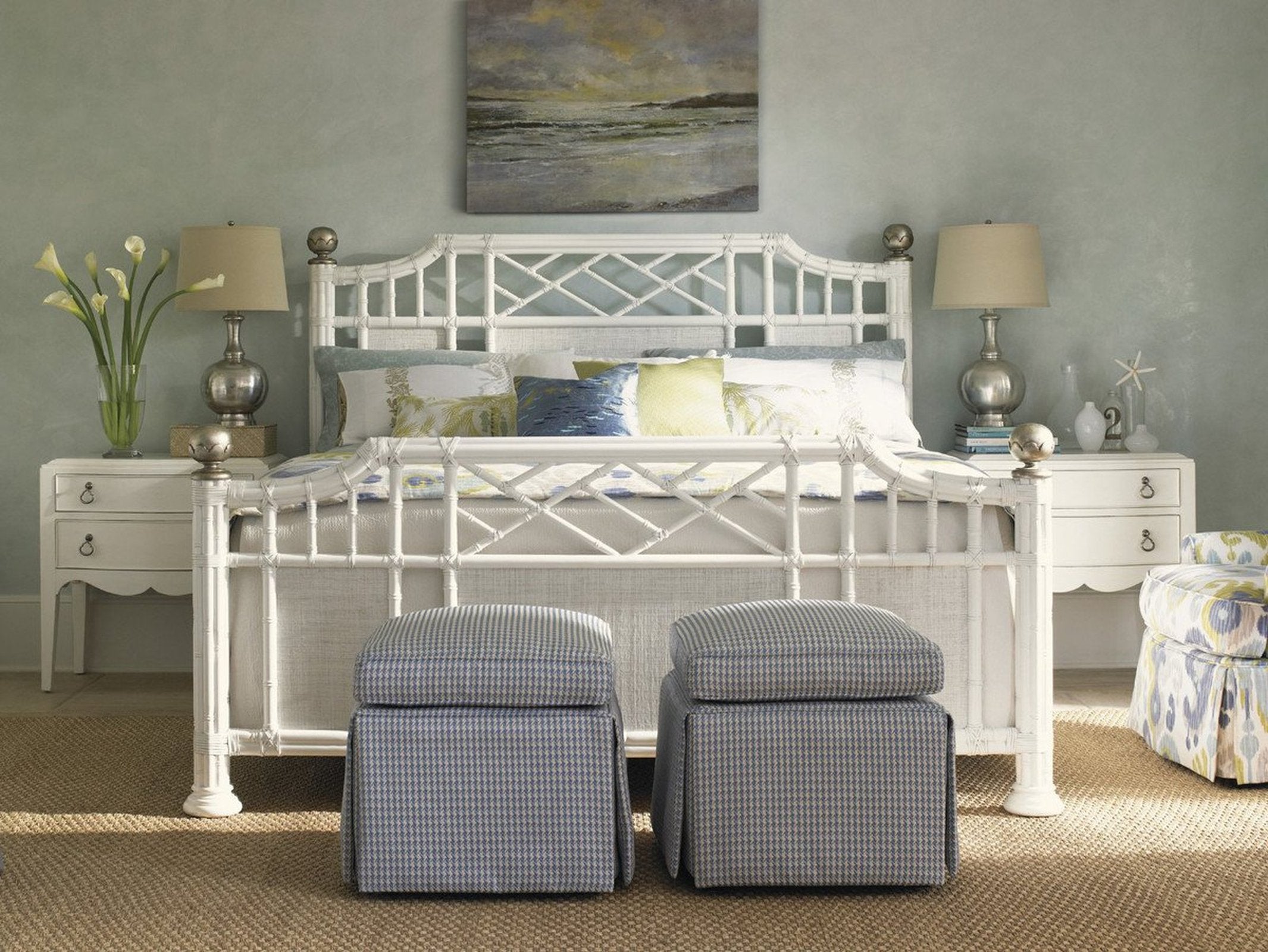 Tommy Bahama Home Ivory Key Pritchards Bay Panel Bed