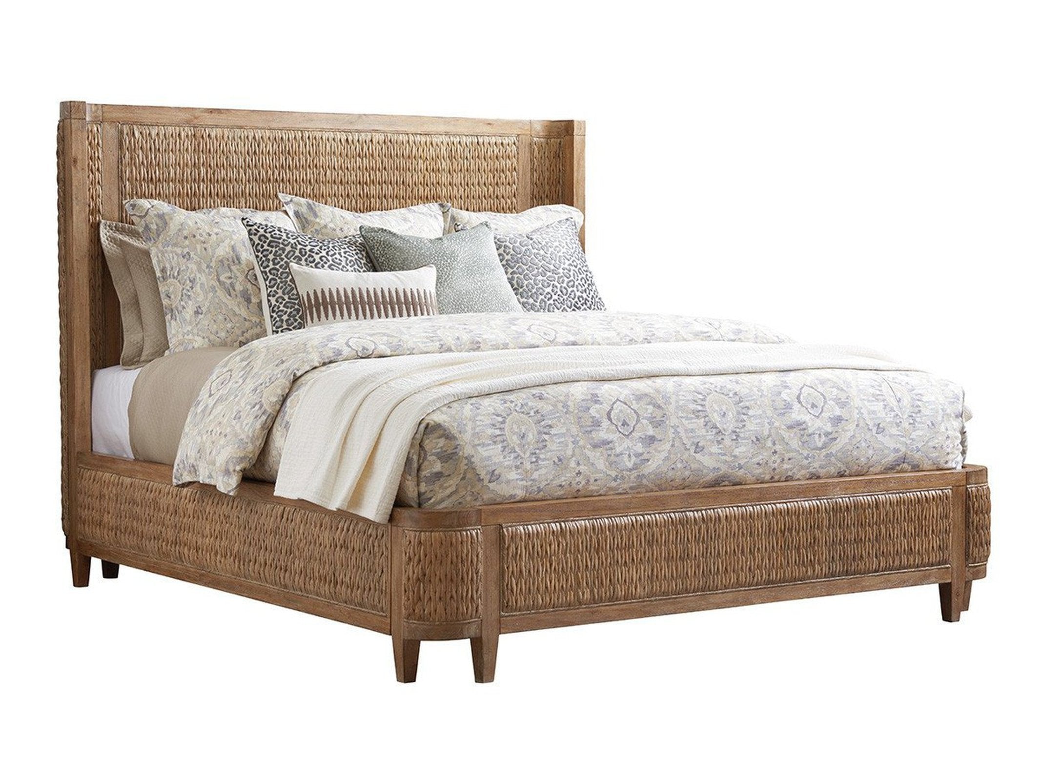 Tommy Bahama Home Los Altos Ivory Coast Woven Bed