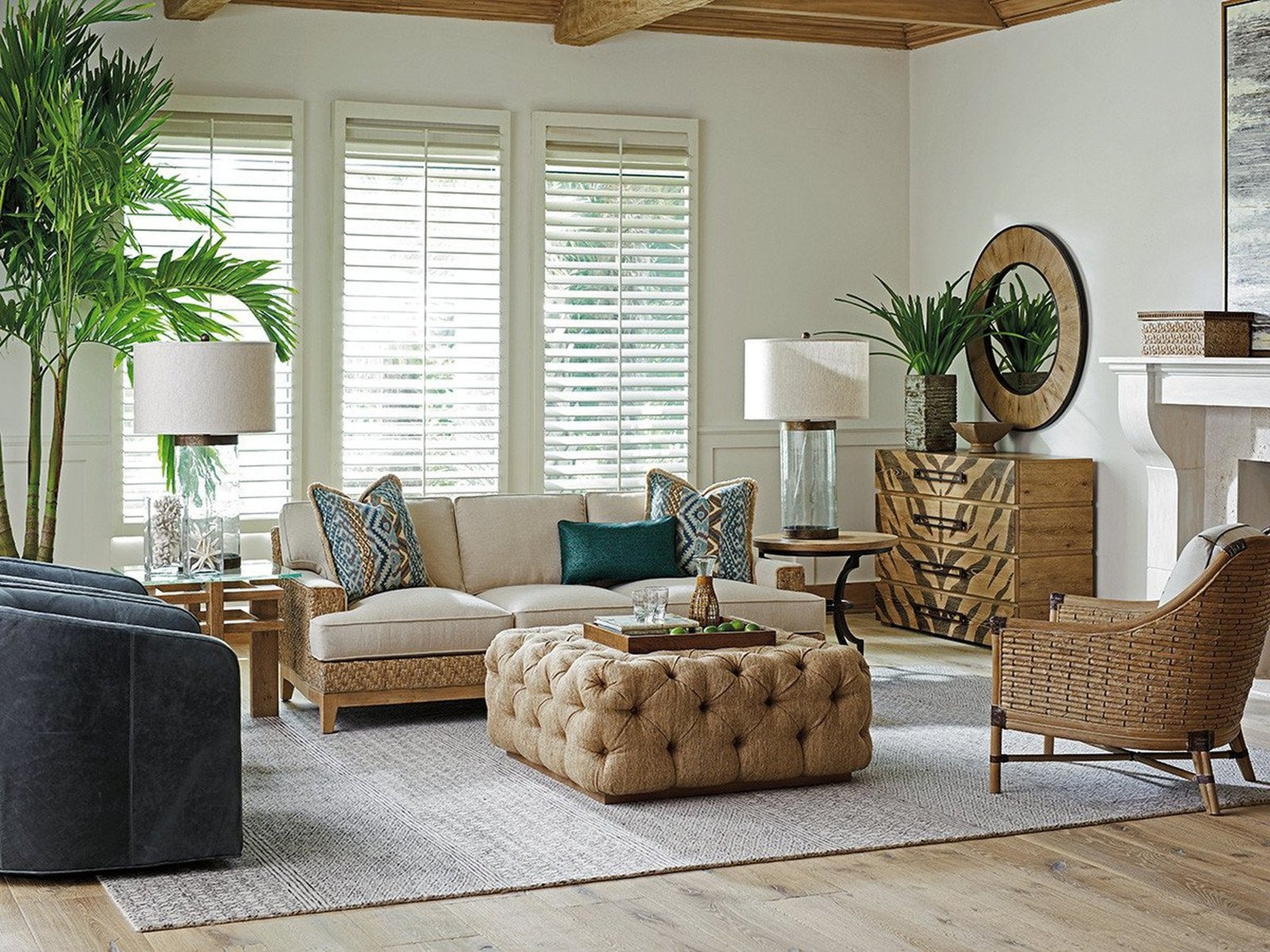 Tommy Bahama Home Los Altos Laurel Cocktail Ottoman