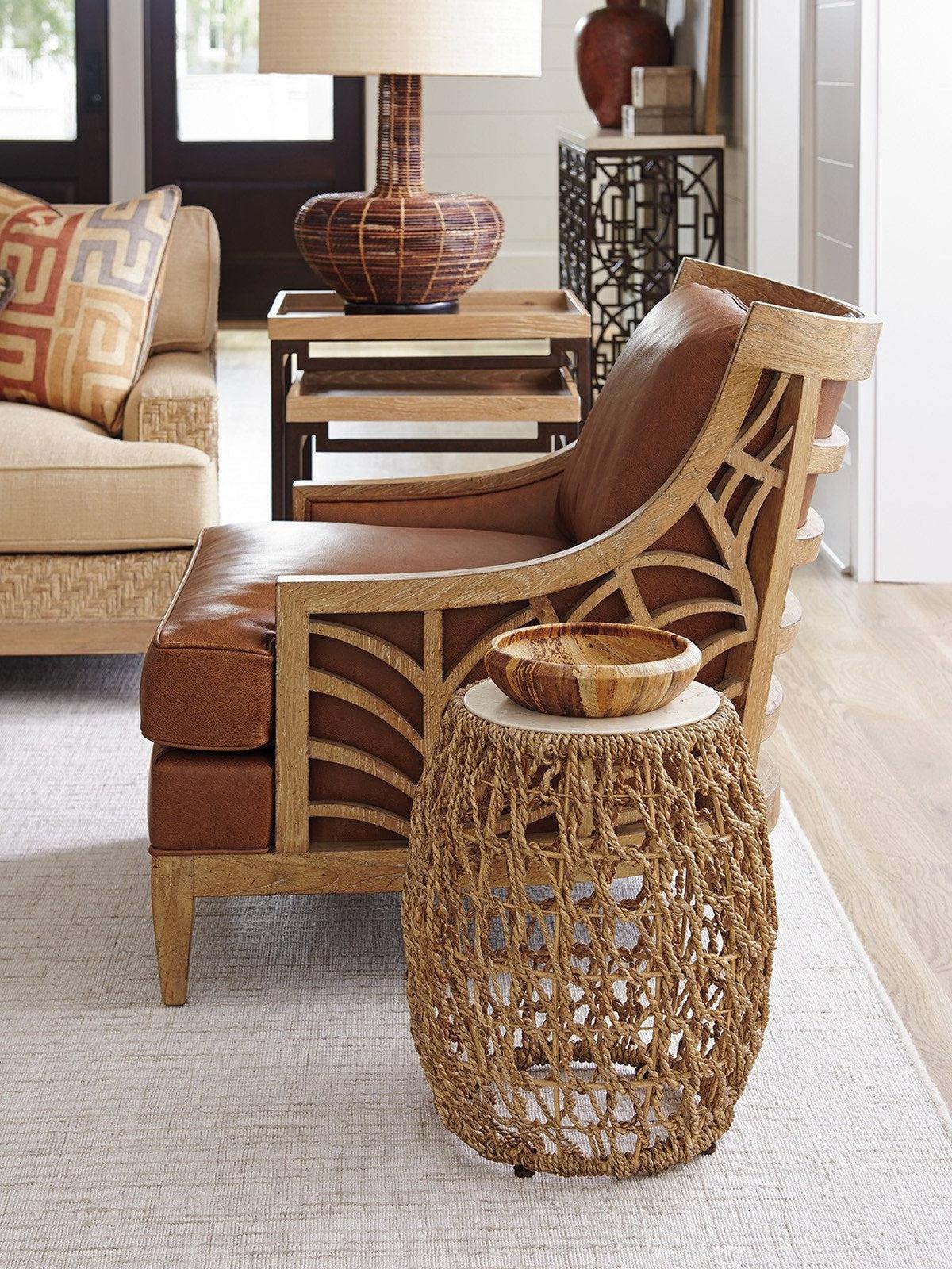 Tommy Bahama Home Los Altos Madrid Woven Accent Table