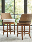 Tommy Bahama Home Palm Desert Kipton Swivel Counter Stool