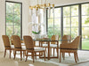 Tommy Bahama Home Palm Desert Sheridan Glass Top Rectangular Dining Table