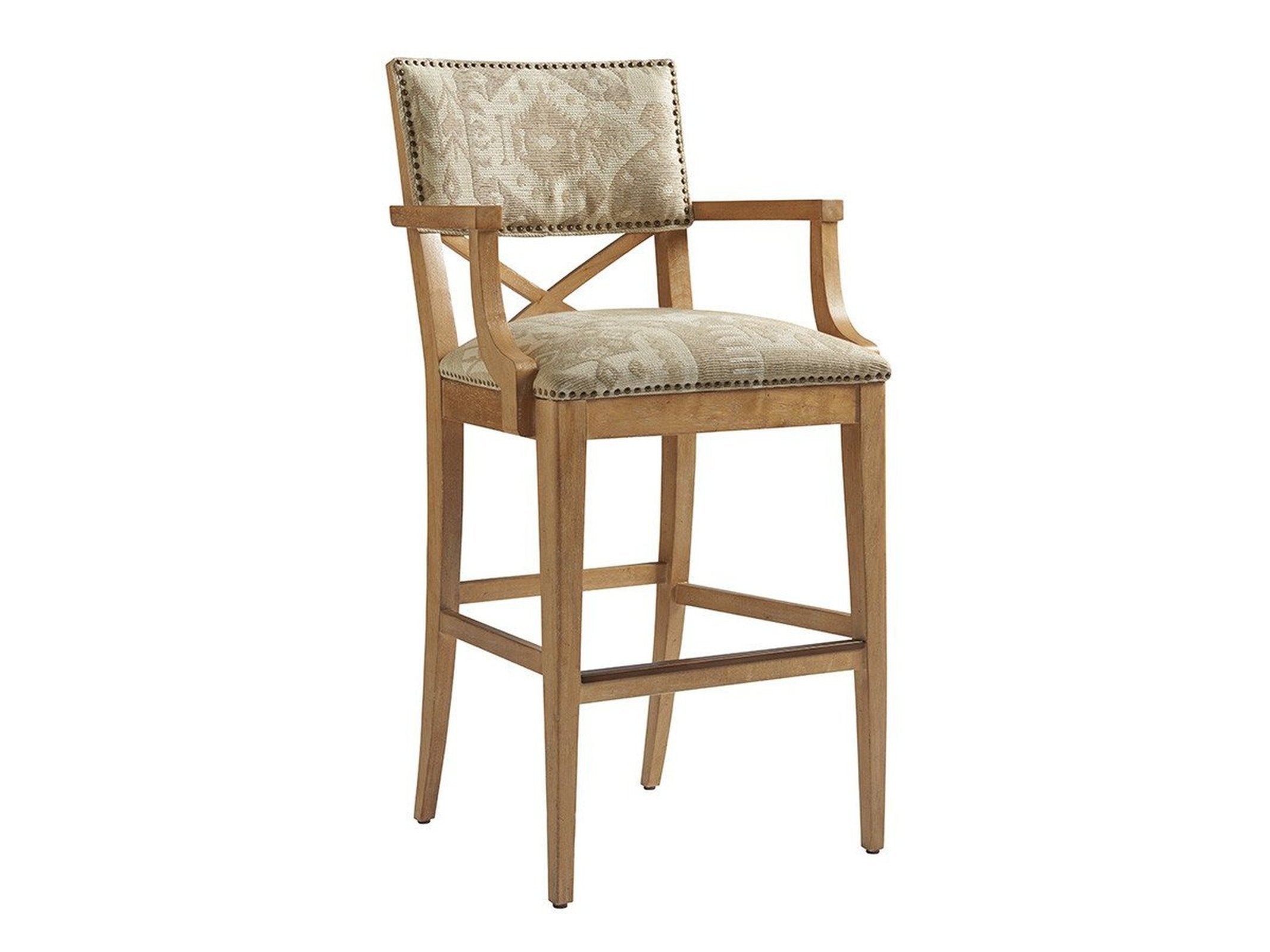 Tommy Bahama Home Sutherland Upholstered Bar Stool Customizable