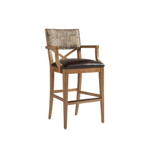 Tommy Bahama Home Sutherland Upholstered Bar Stool Customizable