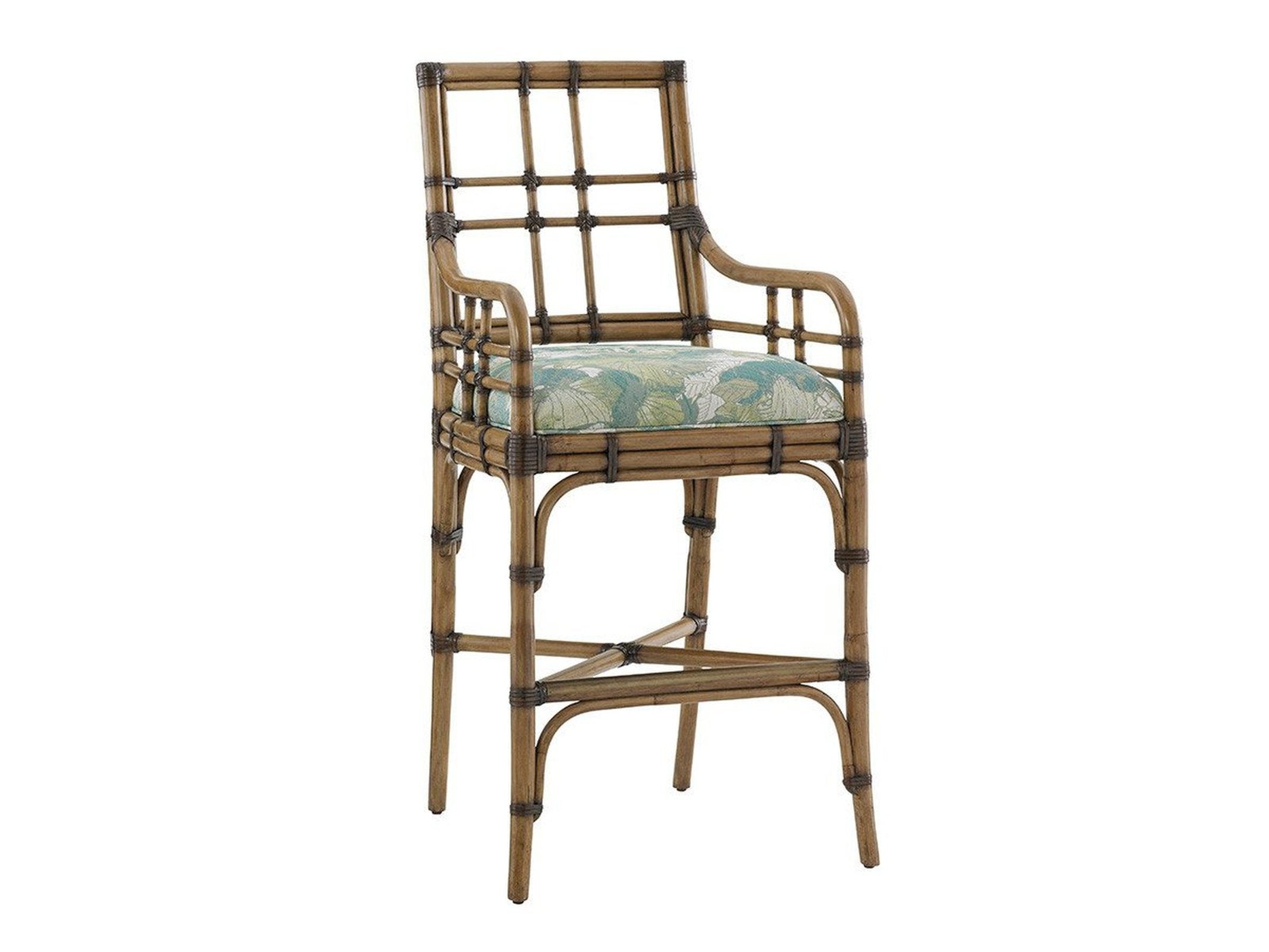Tommy Bahama Home Twin Palms Lands End Bar Stool Customizable