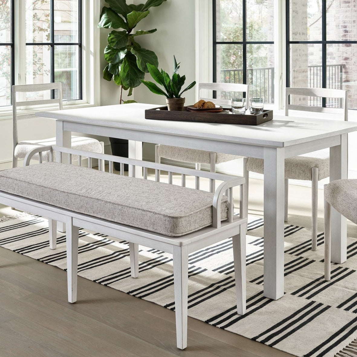 Universal Furniture Modern Farmhouse Finn Dining Bench