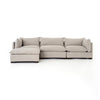 Four Hands Westwood 3 PC Sectional with Ottoman