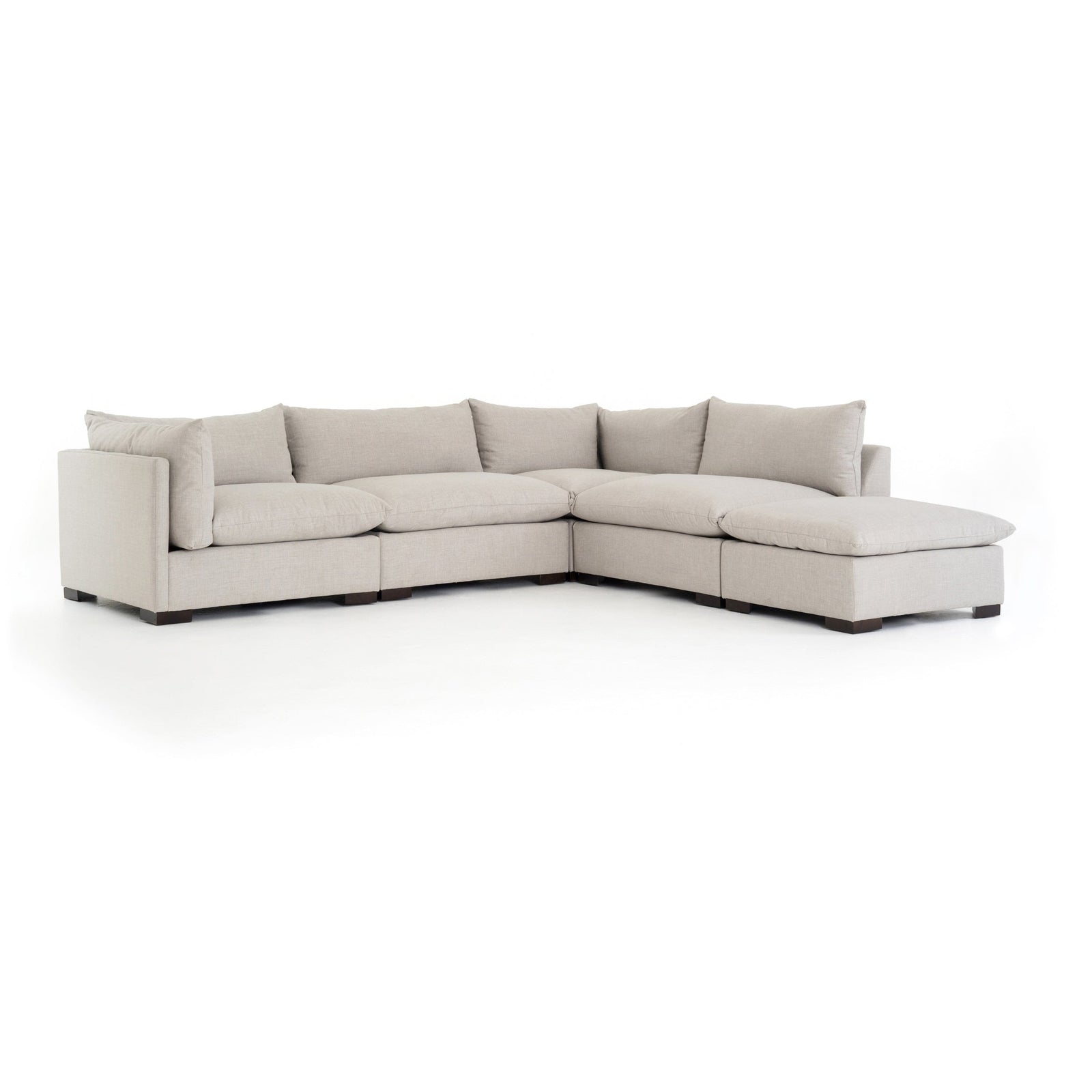 Four Hands Westwood 4 PC Sectional with Ottoman