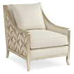 Caracole Upholstery Social Butterfly Silver Accent Chair