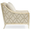 Caracole Upholstery Social Butterfly Silver Accent Chair