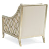 Caracole Upholstery Social Butterfly Silver Accent Chair