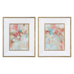 Uttermost A Touch of Blush And Rosewood Fences Art - Set of 2