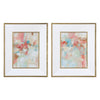 Uttermost A Touch of Blush And Rosewood Fences Art - Set of 2