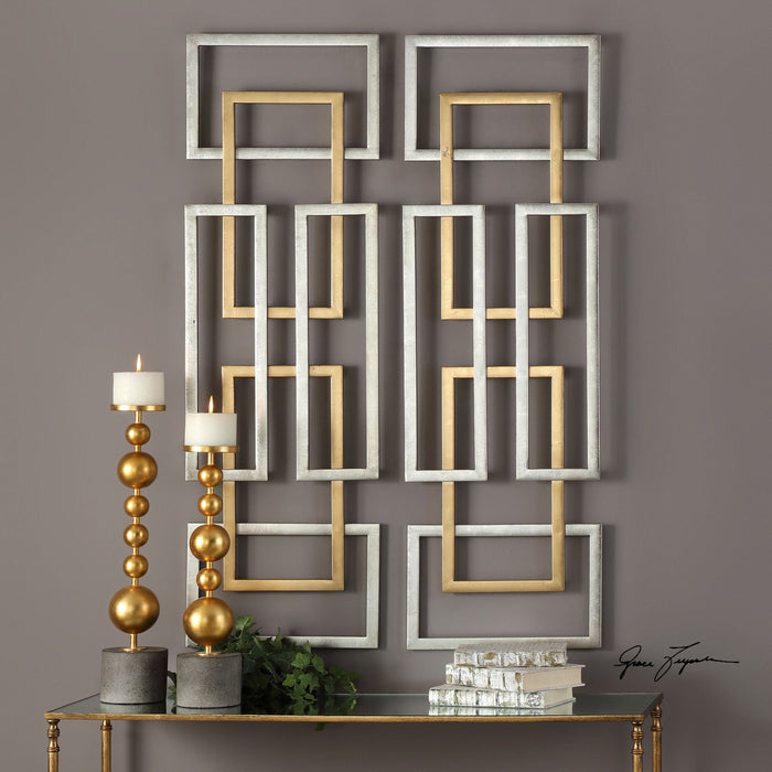 Uttermost Aerin Geometric Wall Art Set of 2 Grayson Living