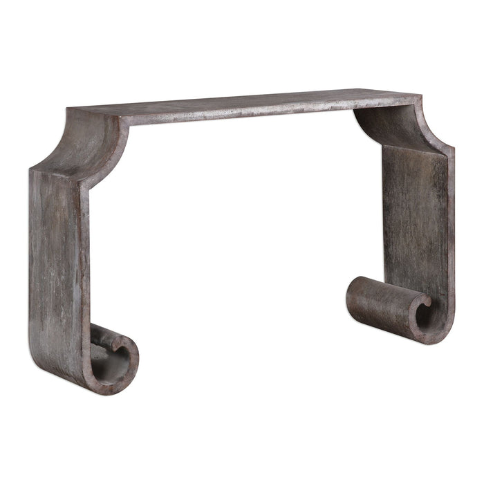 Uttermost Agathon Stone Gray Console Table