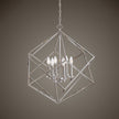 Uttermost Euclid 6 Light Nickel Cube Pendant